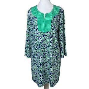 Island Republic Bright Tropical Shift Dress Size L